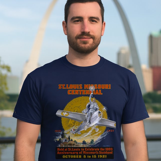 Camiseta St. Louis Missouri Centennial 1921 (Criador carregado)