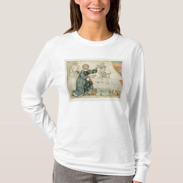 Camiseta St Louis que alimenta uma monge avara (Frente)