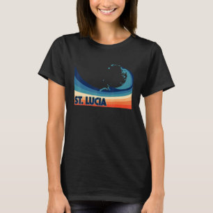 Camiseta St Lucia Caribenho Retro Surf Velas & Pesca Va