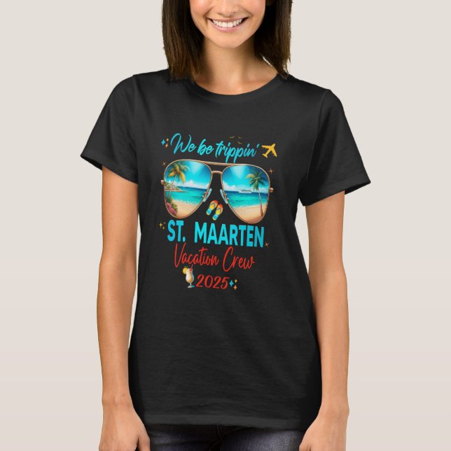 Camiseta St Maarten Curacao Vacation 2025 Trip (Frente)