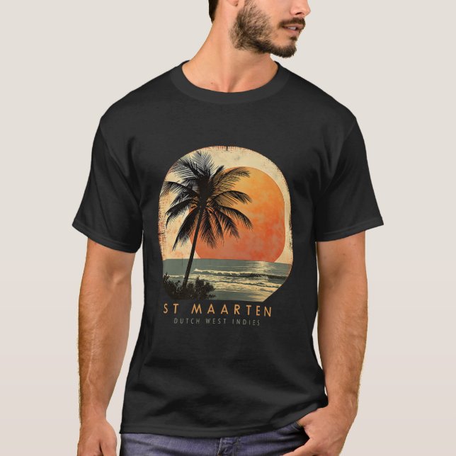 Camiseta St. Maarten Smx Beach Surfing Travel St. Martin Va (Frente)