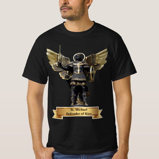 Camiseta St. Michael Defensor de Kiev, Ucrânia (Frente)