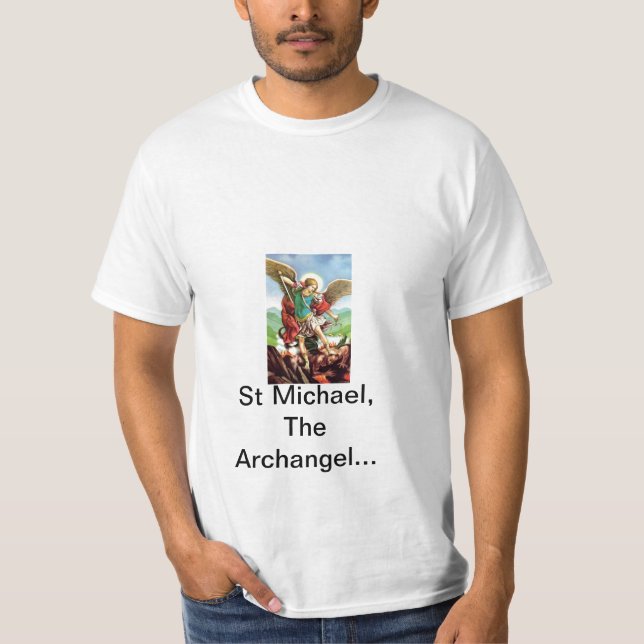 Camiseta St Michael o anjo do arco (Frente)