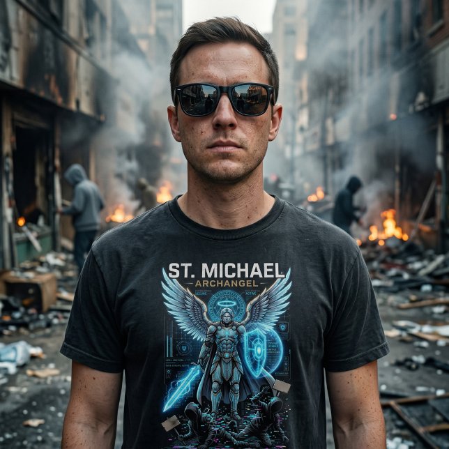 Camiseta St Michael O Arcanjo Católico Conservador  (Criador carregado)