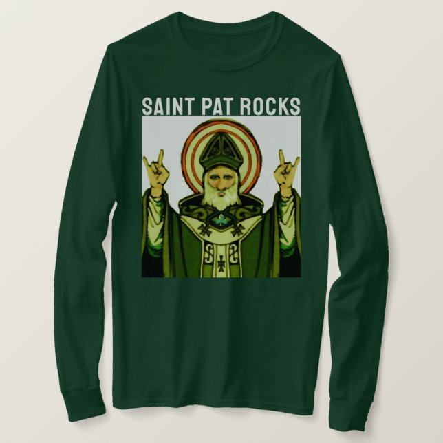 Camiseta St. Pat Rocks (Frente do Design)