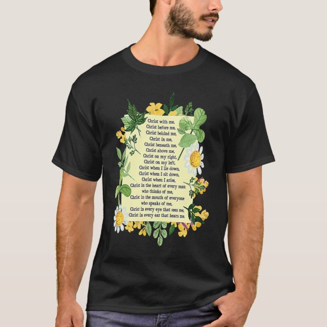 Camiseta St Patrick Breastplate Prayer Patrick's Day Cathol (Frente)