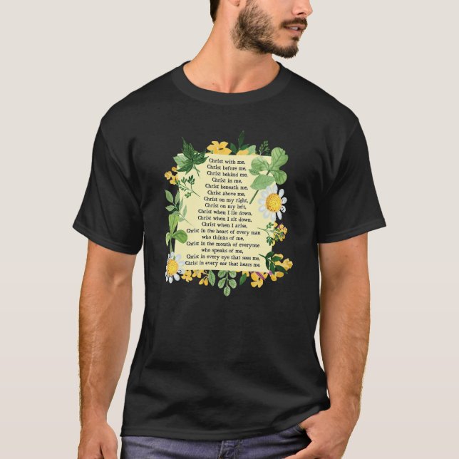 Camiseta St Patrick Breastplate Prayer Patrick's Day Cathol (Frente)