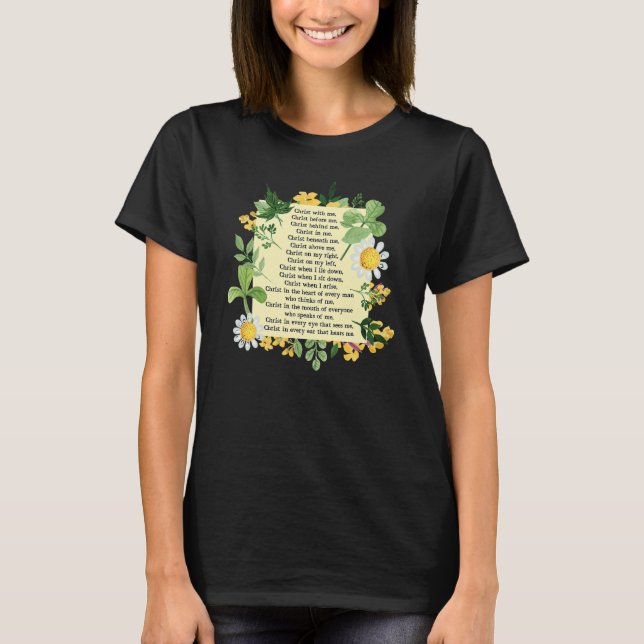 Camiseta St Patrick Breastplate Prayer Patrick's Day Cathol (Frente)