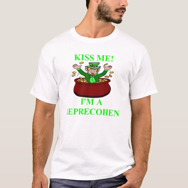 Camiseta St Patrick; design judaico irlandês do dia de s (Frente)