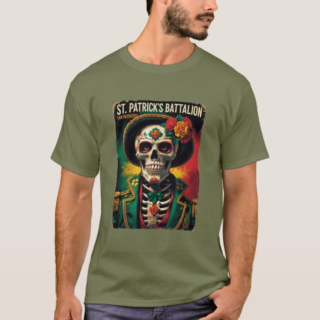 Camiseta St Patricks Battalion San Patricios Irish Mexican (Frente)