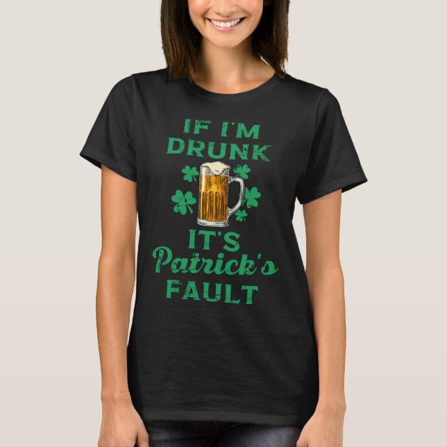Camiseta St Patricks Day Beer Shamrock Celtic Irish Paddys  (Frente)