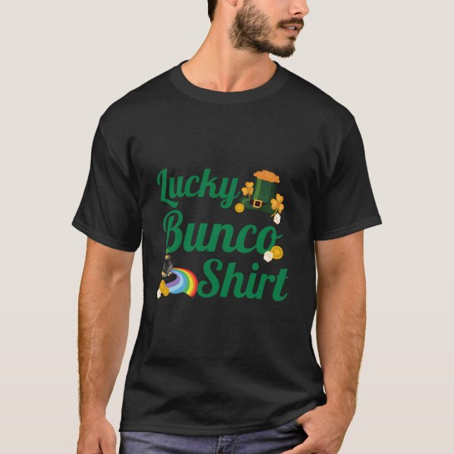Camiseta St Patrick'S Day Bunco Lucky Bunco Dice (Frente)
