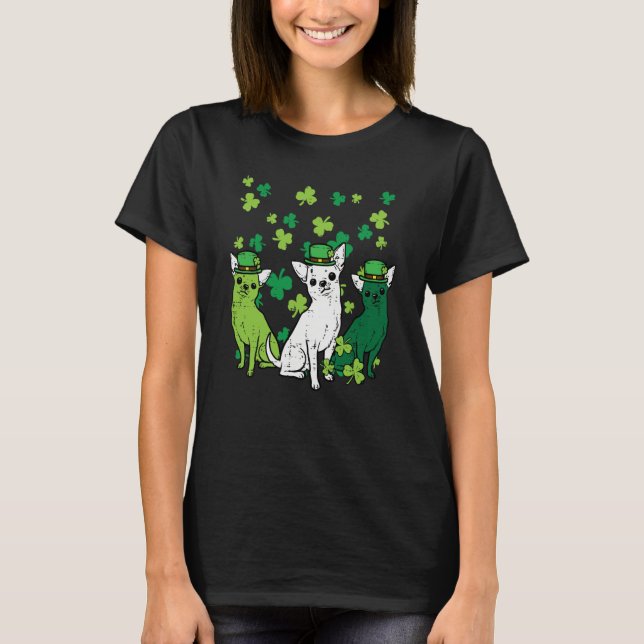 Camiseta St Patricks Day Chihuahuas Dog Saint Paddys Men Wo (Frente)