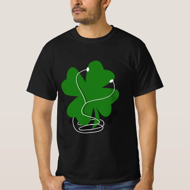 Camiseta St. Patrick's Day Clover - iRish Clover (Frente)