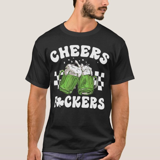 Camiseta St Patricks Day Day Drinking Beer Mugs Men Women (Frente)