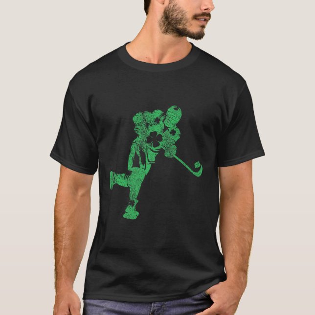 Camiseta St Patrick's Day Hockey Irish Boys Saint Paddy's S (Frente)