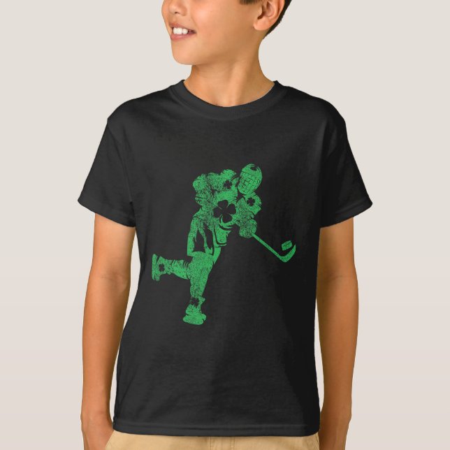 Camiseta St Patrick's Day Hockey Irish Boys Saint Paddy's S (Frente)
