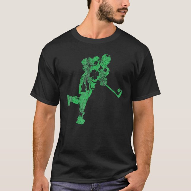 Camiseta St Patricks Day Hockey Irish Boys Saint Paddy's Sh (Frente)
