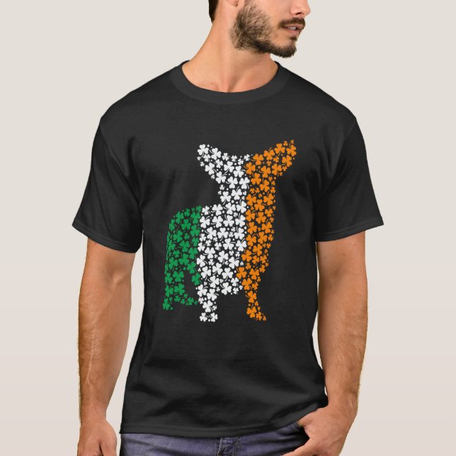 Camiseta St Patricks Day Ireland Irish Corgi Dog (Frente)