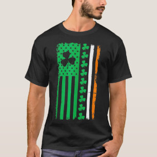 Camiseta St Patricks Day Irish American Flag Ireland Vintag