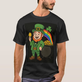 Camiseta St. Patricks Day Leprechaun Rainbow Pot of Gold 