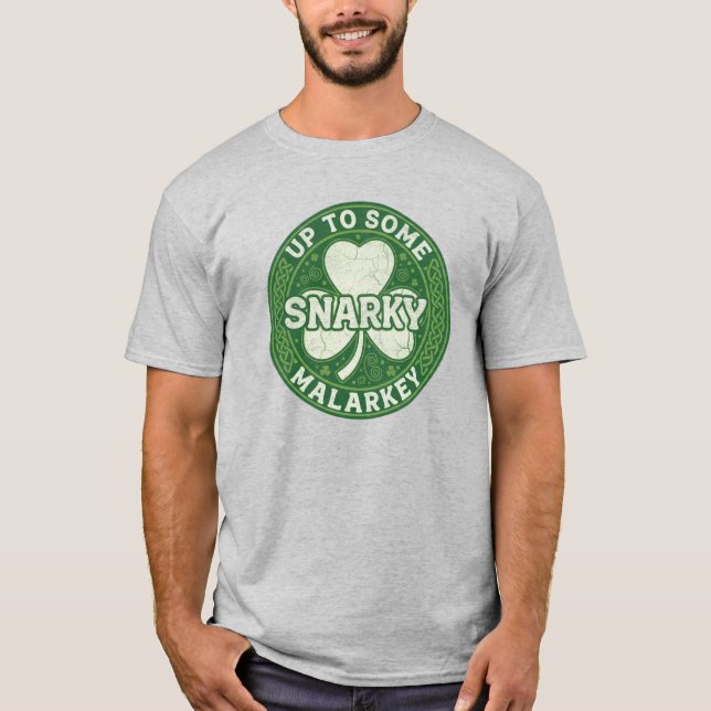 Camiseta St. Patrick's Day Malarkey T-Shirt (Frente)