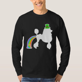 Camiseta St Patrick's Day Rainbow Dog  Poodle