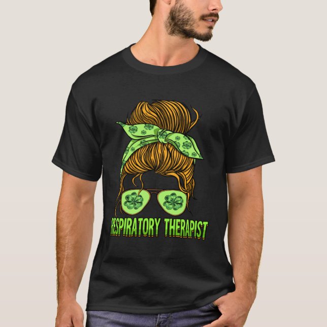 Camiseta St Patricks Day Respiratory Therapist (Frente)