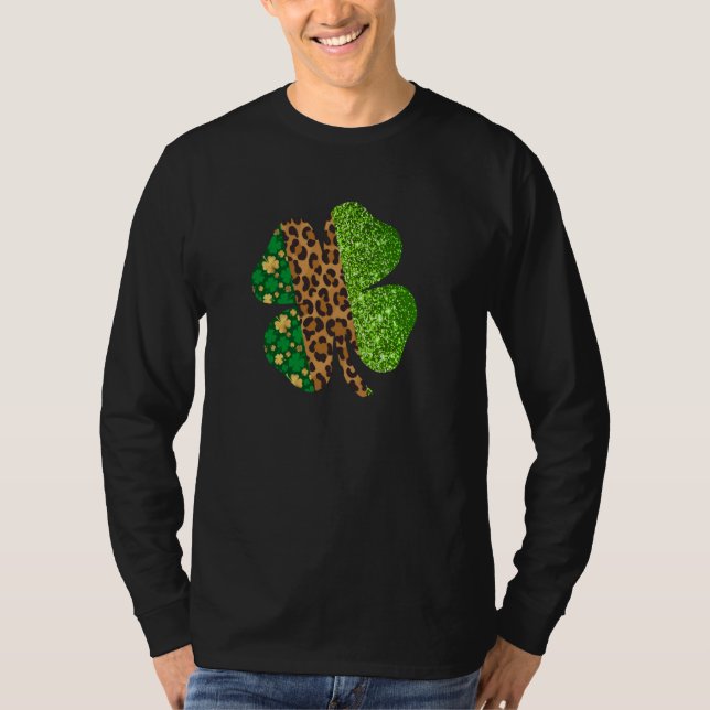 Camiseta St Patrick's Day Shamrock 4 Leaf C  2 (Frente)