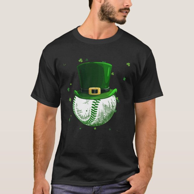 Camiseta St Patricks Day Shamrock Baseball Saint Paddy s Ki (Frente)