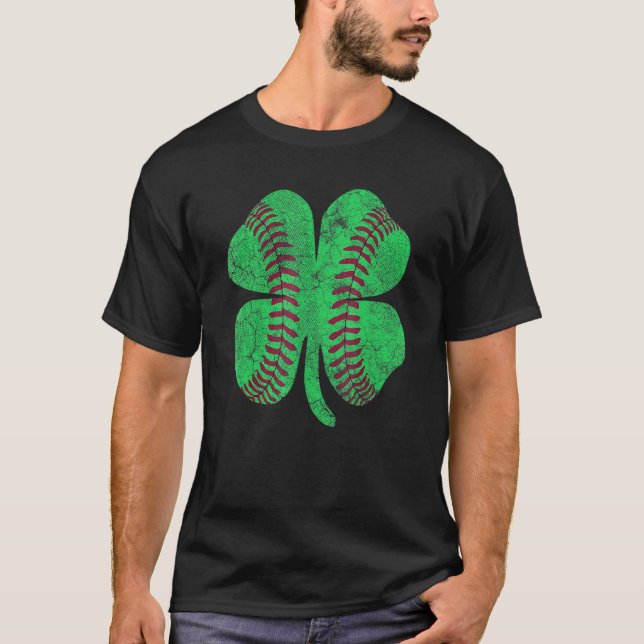 Camiseta St Patricks Day Shamrock Baseball Saint Paddy's Ki (Frente)
