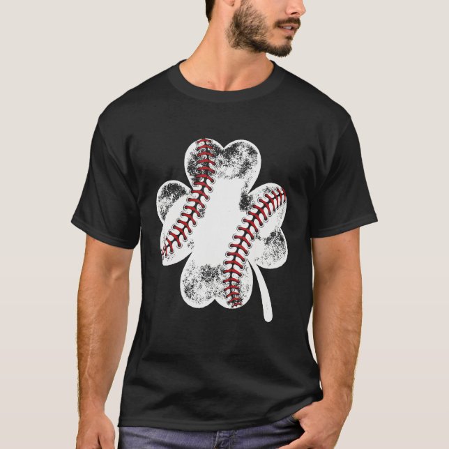 Camiseta St Patricks Day Shamrock Baseball Saint Paddy's Ki (Frente)