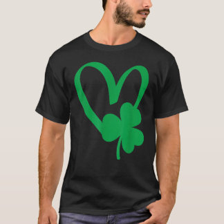 Camiseta St Patrick's Day Shamrock Heart