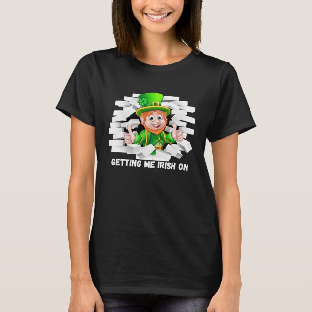 Camiseta St Patricks Day  St Pattys Pixie Gnome Elfin Fay S (Frente)