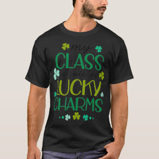 Camiseta St Patricks Day Teacher Tee My Class Is Full Of Lu