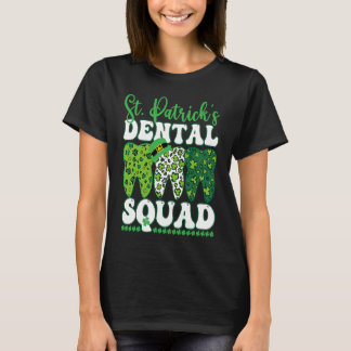 Camiseta St Patrick's Dental Squad Leopard Tooth For Dentis