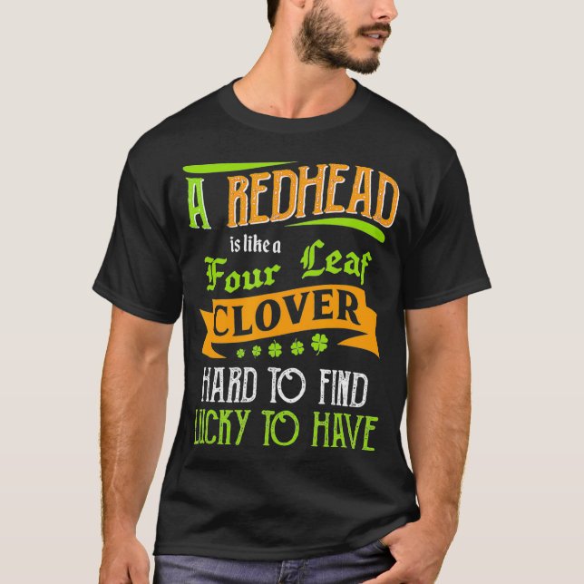 Camiseta St Patricks Gifts Men Girl Irish Redhead (Frente)