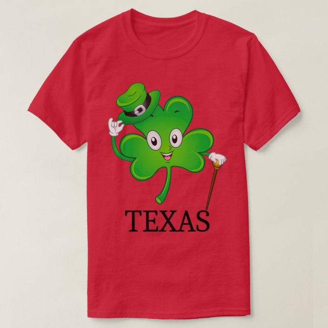 Camiseta St Patricks Irish Shamrock texas, Irish Gift para (Frente do Design)