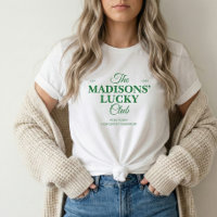 Camiseta St. Patricks Lucky Club Nome da Família