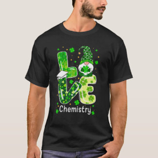 Camiseta St Patricks Lucky Funny Chemistry Gnome Leopard Gr