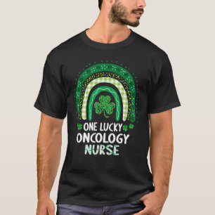Camiseta St Patricks One Lucky Oncology Nurse Shamrock Rn W