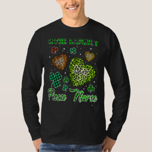 Camiseta St Patricks One Lucky Pacu Enfermeira Buffalo Leop