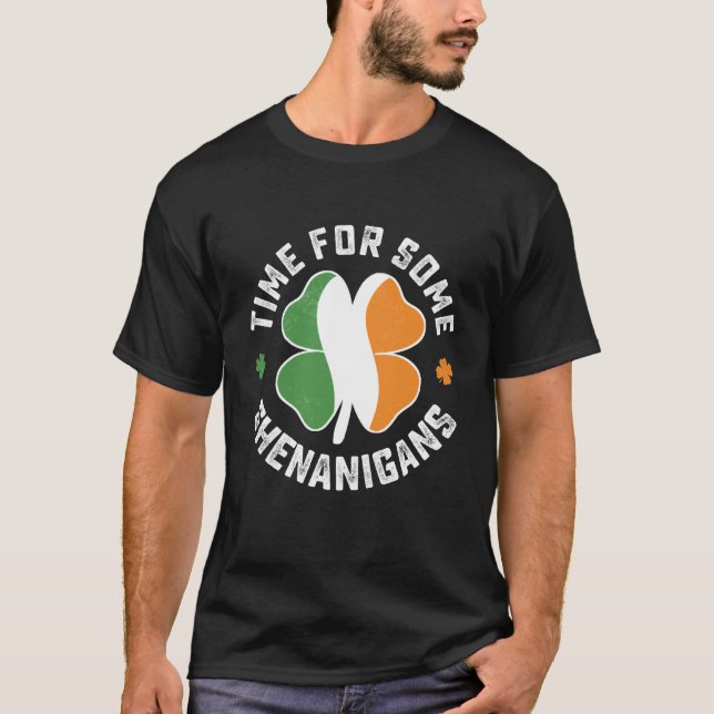 Camiseta St Patrick's Time For Some Shenanigans C Party (Frente)