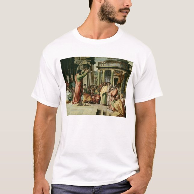 Camiseta St Paul que Preaching em Atenas (desenhos animados (Frente)