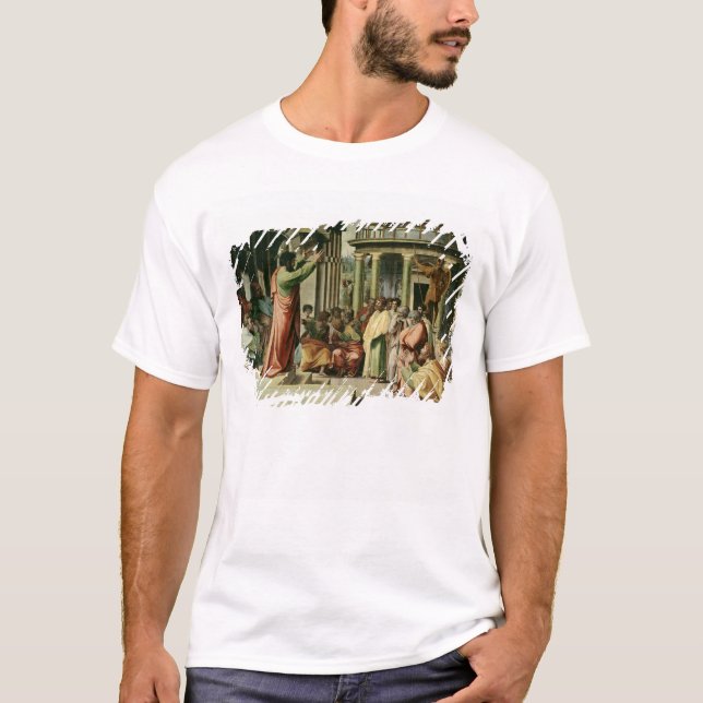 Camiseta St Paul que Preaching em Atenas (desenhos animados (Frente)