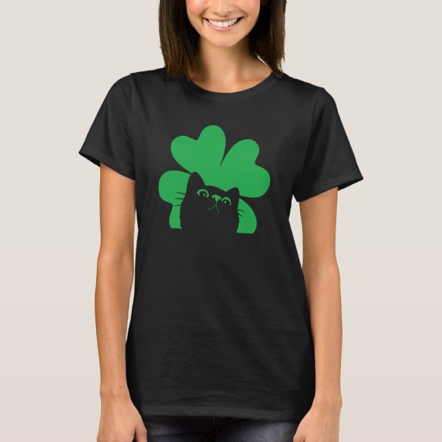 Camiseta St Saint Patrick's Day Cat Men Women Kids (Frente)