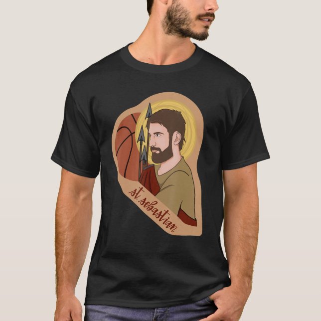 Camiseta St Sebastian Archery Archer Catholic Patron Saint (Frente)