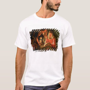 Camiseta St. Sebastian tendido pela mulher santamente (o