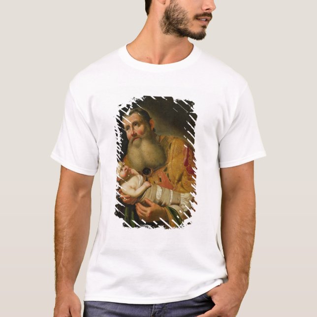 Camiseta St. Simeon que apresenta o cristo infantil (Frente)