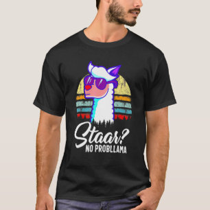 Camiseta Staar Texas State Test Day Llama Alpaca For Studen